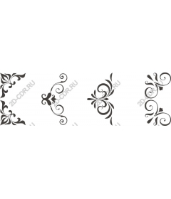  Elegant set of decorative ornaments