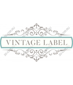 Vintage label