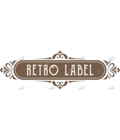 Retro label