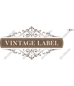 Vintage label