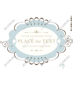  Elegant calligraphic frame