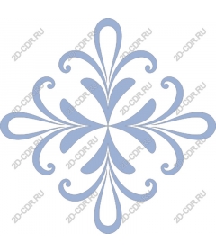  Elegant pale blue snowflake