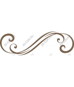  Elegant decorative curl