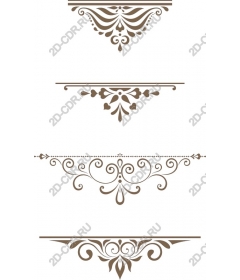 Set of decorative dividers