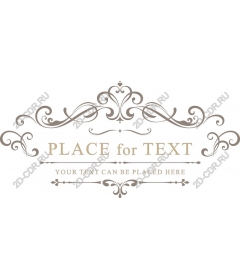  Elegant decorative element with text placeholder