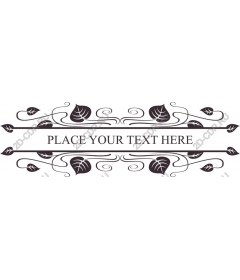  Elegant decorative frame with leaves
