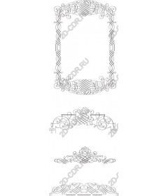  Elegant decorative frames set
