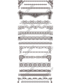  Collection of decorative borders