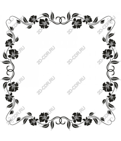  Elegant floral frame