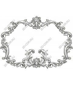 Elegant vintage decorative frame