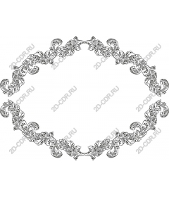 Vintage decorative frame