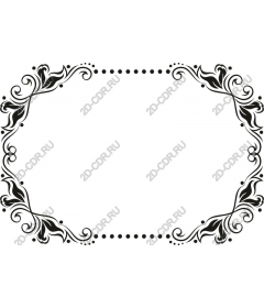 Elegant decorative floral frame