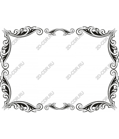  Elegant decorative floral border