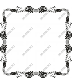 Exquisite floral border