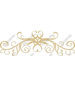 Gold decorative flourish
