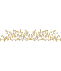  Elegant gold floral border