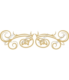 Decorative floral swirls