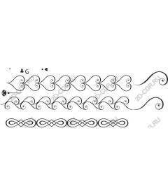  An elegant collection of decorative swirls and flourishes