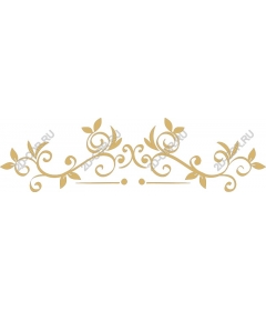  Elegant floral ornament