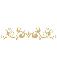 Gold floral decorative elements