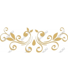 Gold decorative flourish