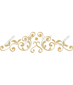  Elegant Gold vintage floral decorative border