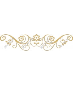  Elegant gold floral ornament
