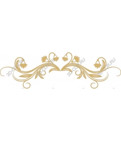 Elegant floral border