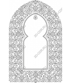 Exquisite floral arch frame
