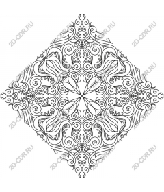 Intricate flower mandala