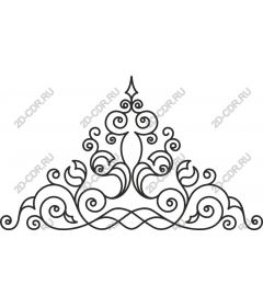 Elegant floral ornament