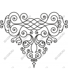  Elegant black a linear ornament