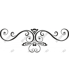  Elegant decorative curl