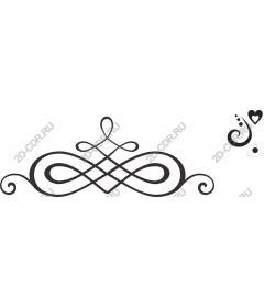  Elegant ornament in the form of tendril
