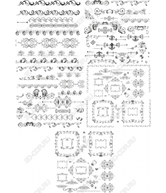 Декоративный набор - набор элегантных украшений и рамок