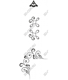  Elegant swirling pattern