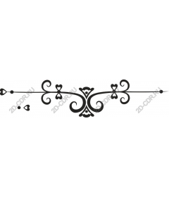  Elegant ornament in the shape of a heart