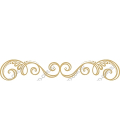  Elegant swirl decorative ornament