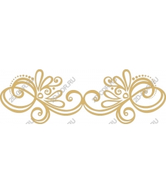  Elegant gold floral pattern