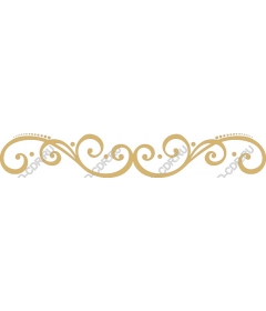  Elegant gold decorative border