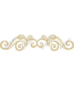  Elegant ornament in the form of tendril