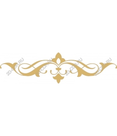 Gold decorative flourish