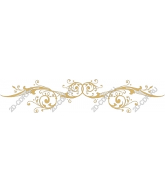  Elegant Golden decorative ornament