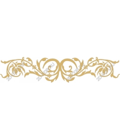  Elegant Golden ornamental floral pattern
