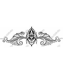  Elegant floral ornament