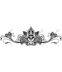  Elegant floral ornament