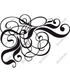  Elegant ornate curl