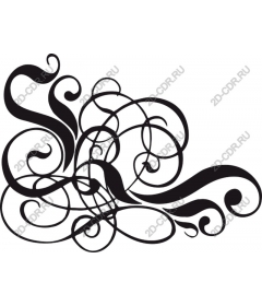  Elegant swirling pattern