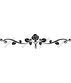  Elegant black rose