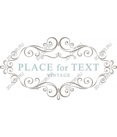 Vintage decorative scroll, customizable